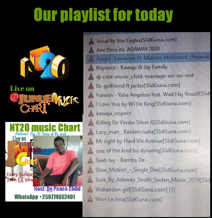 Welcome to the NT20 music Chart on Junub music Charts.